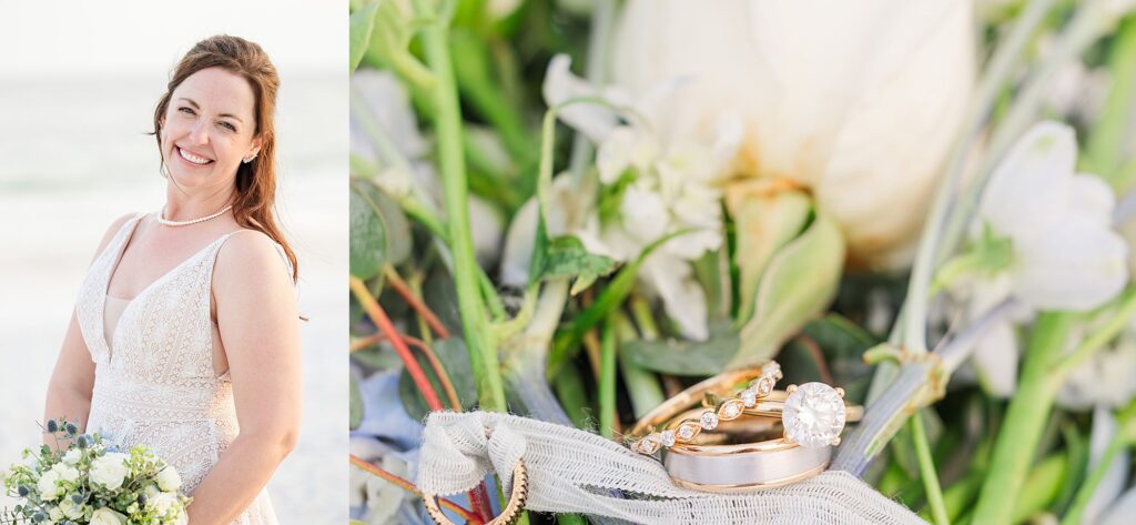 Wedding rings detail shots 