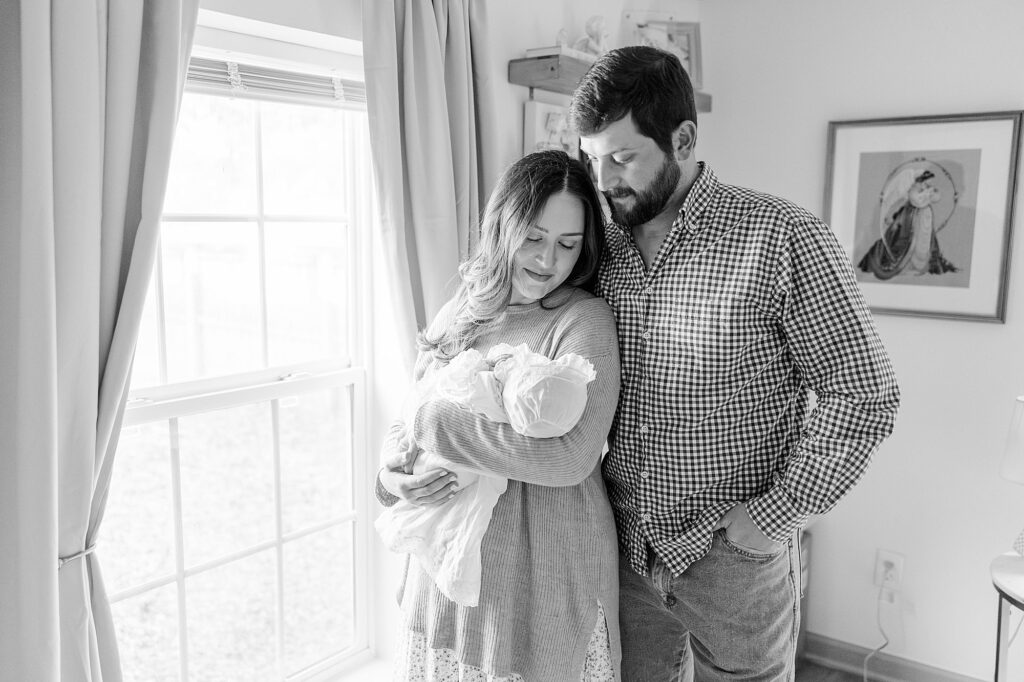 Fairhope in home newborn session 