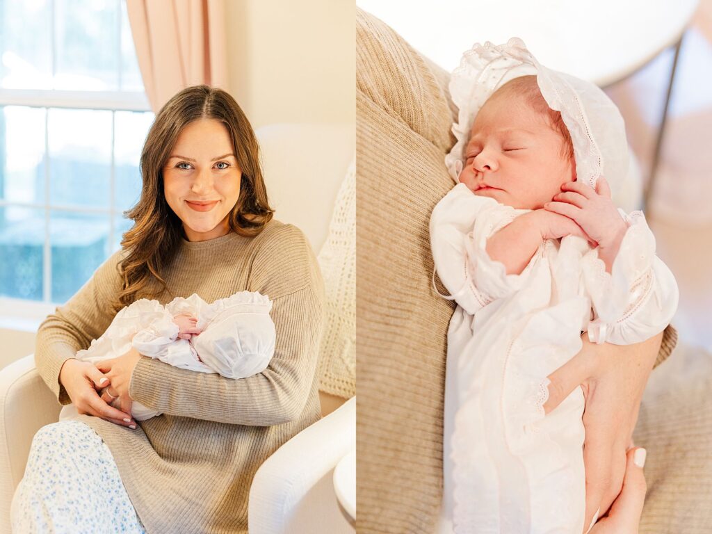 photos of baby in bonnet 