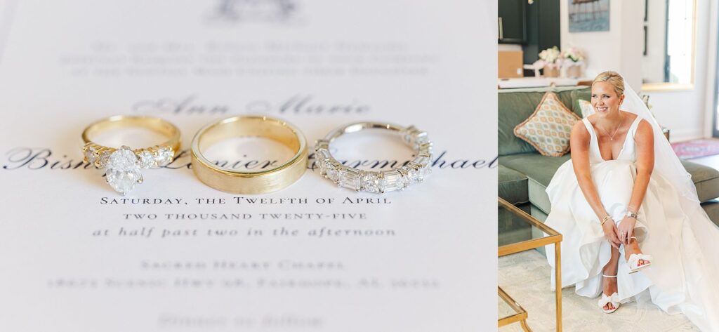 wedding detail photos of the rings 