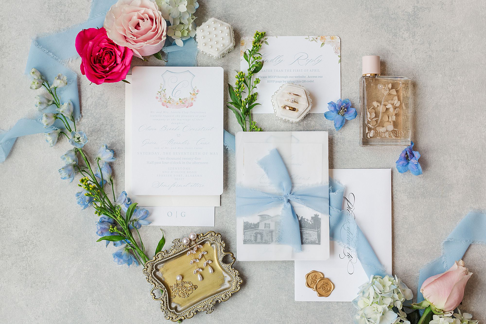 wedding flatlay details