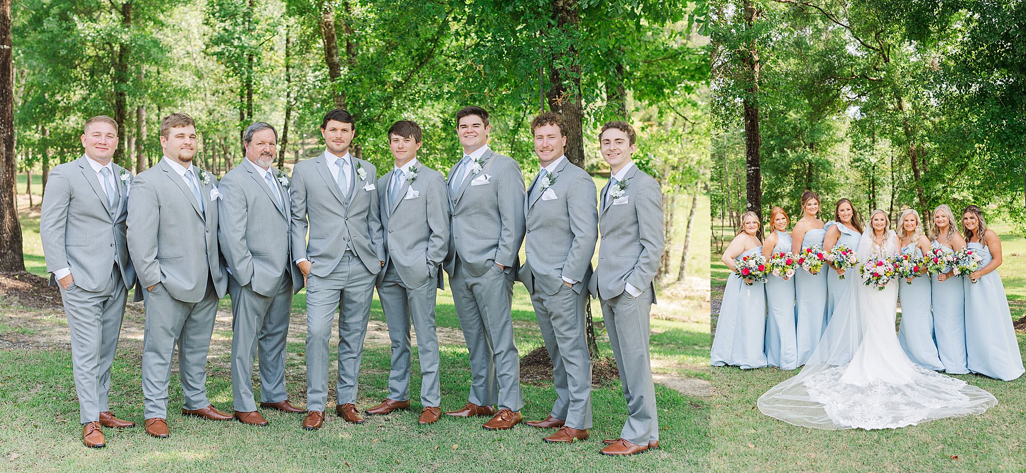 wedding party portraits 