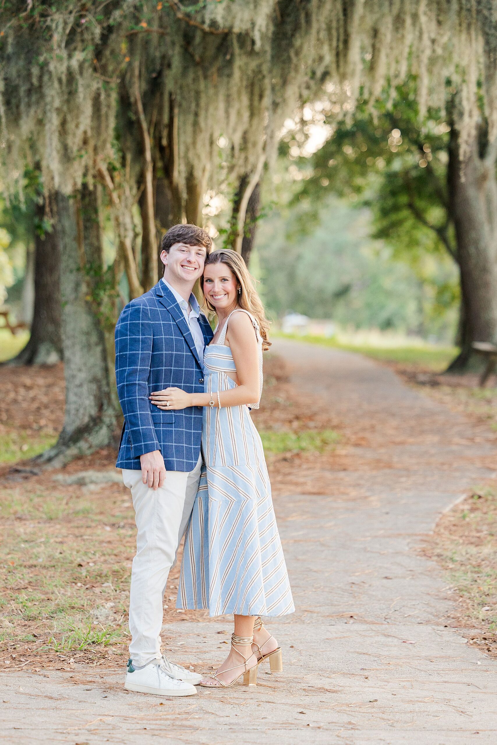 Portraits under mossy oak trees 