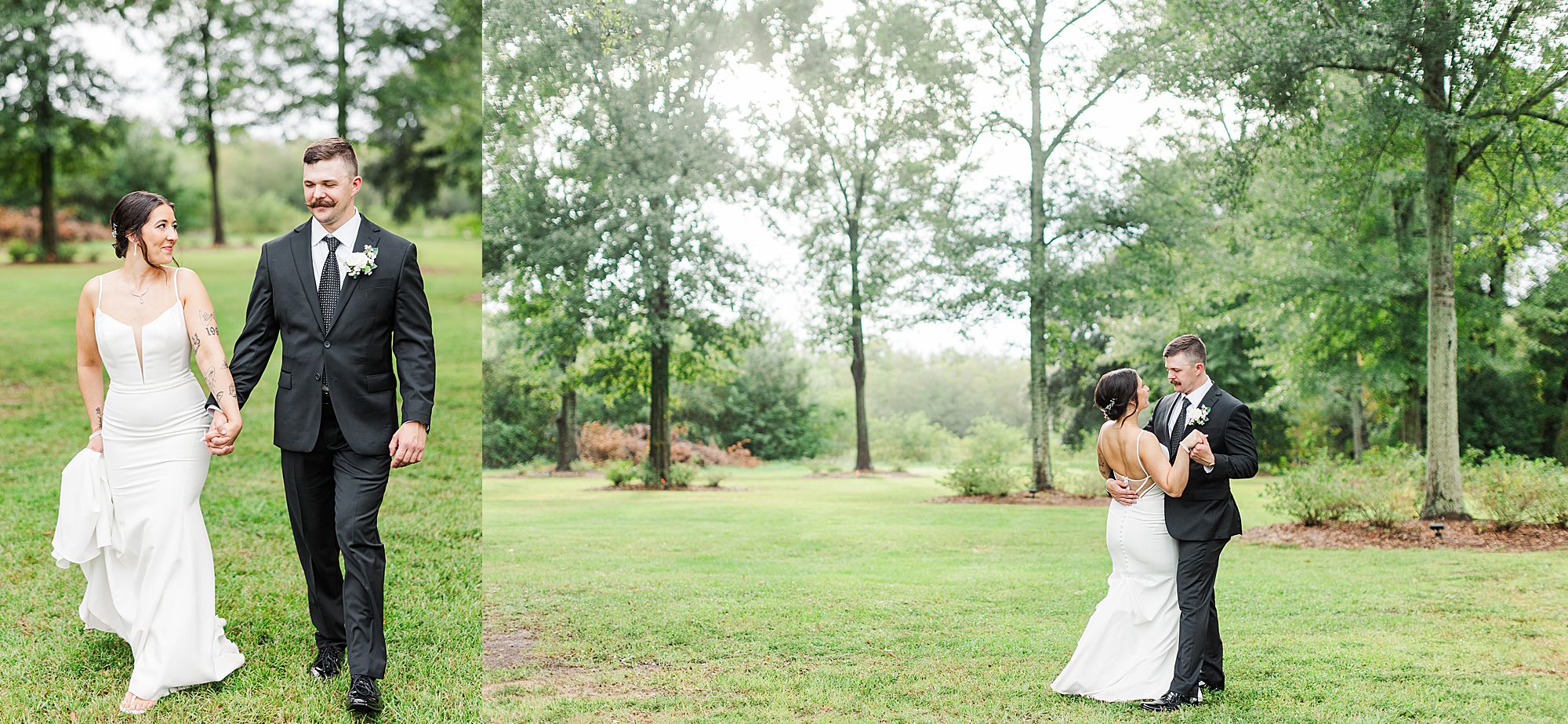 bride and groom pictures at Belforest Pointe wedding 