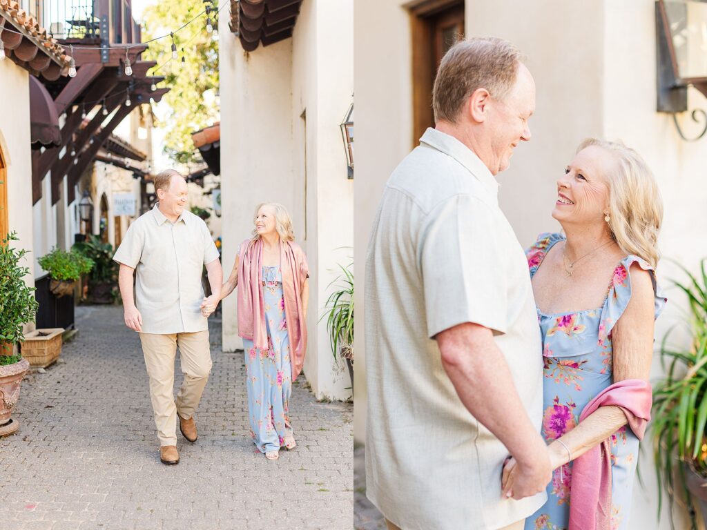 downtown Fairhope newlyweds 