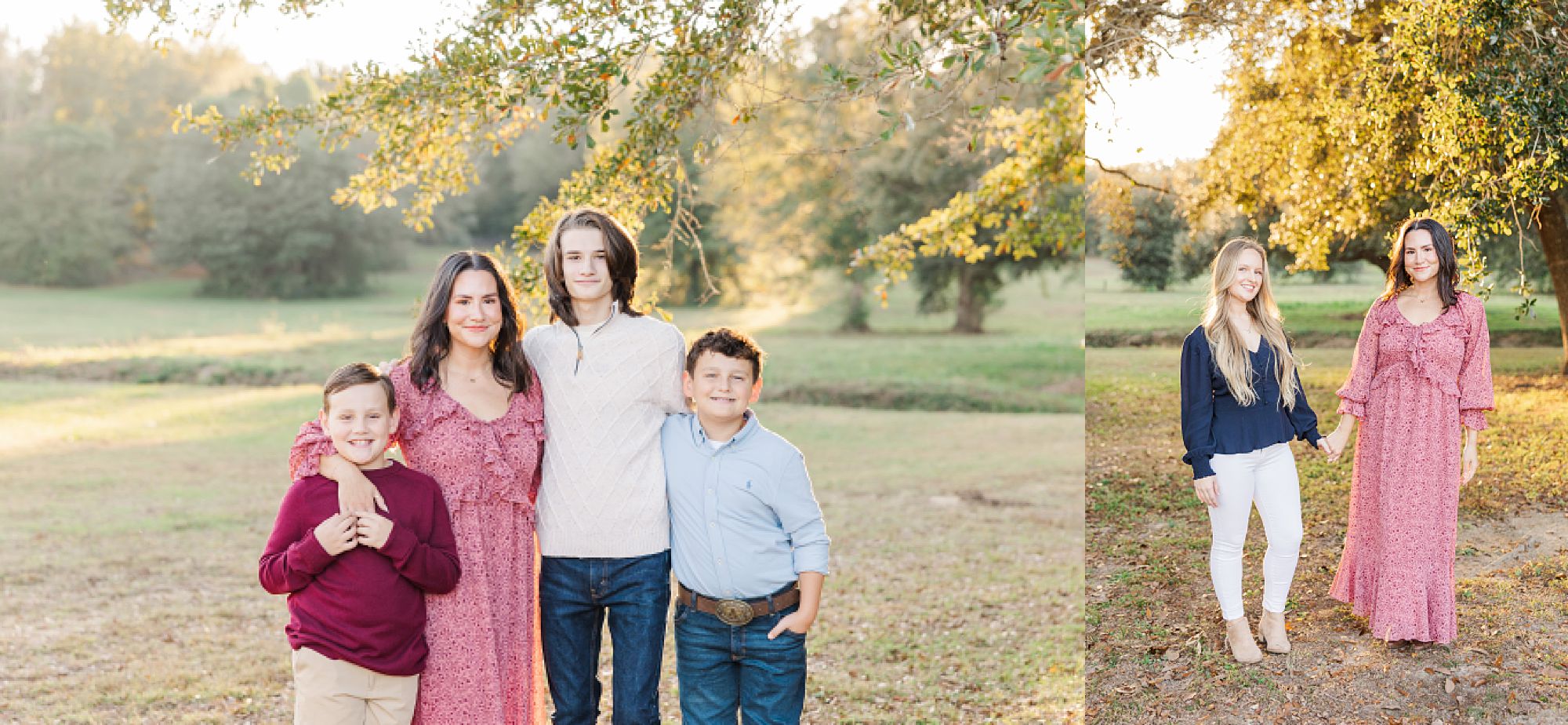 blended family portrait session