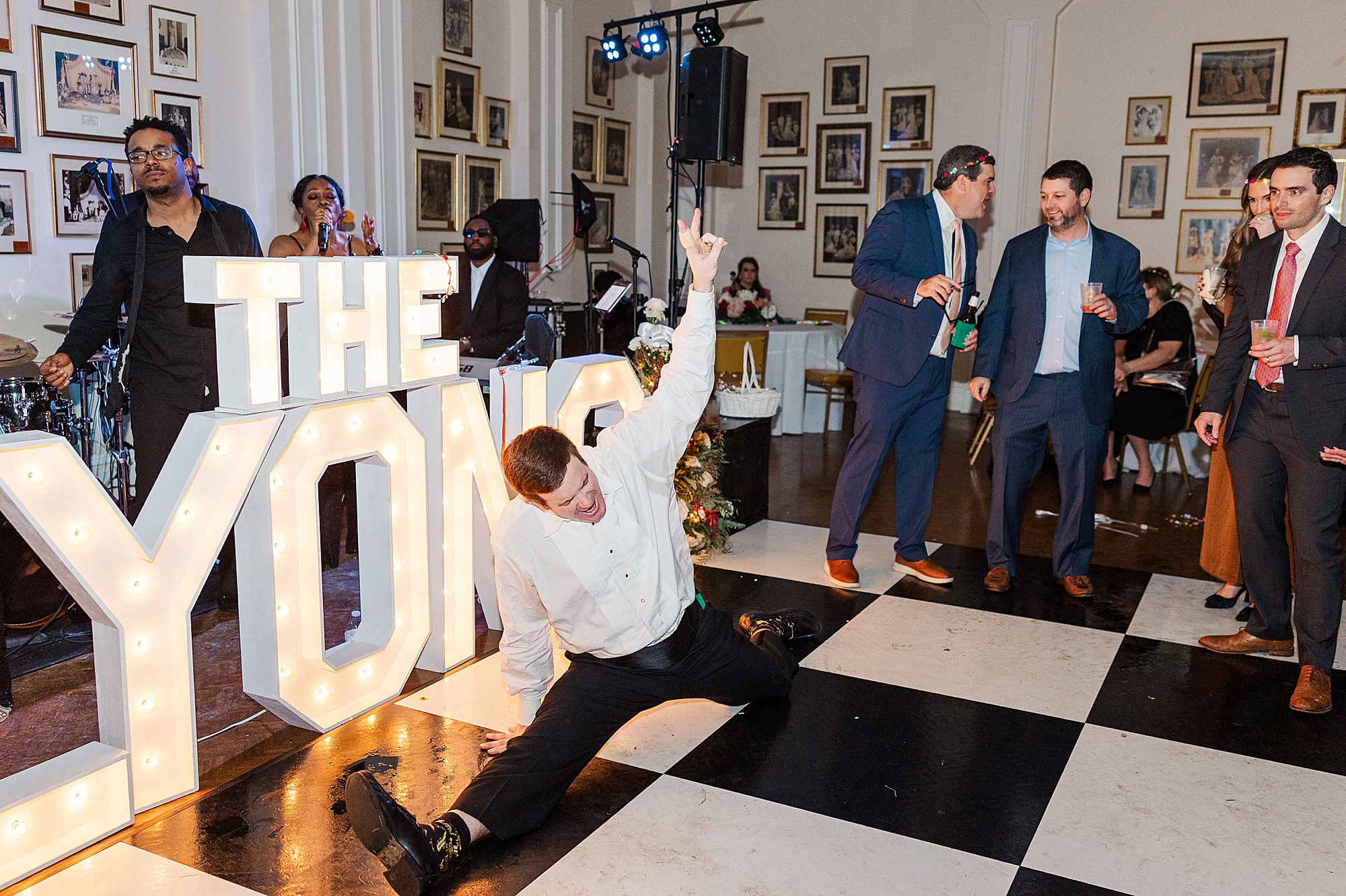 splits on the dance floor