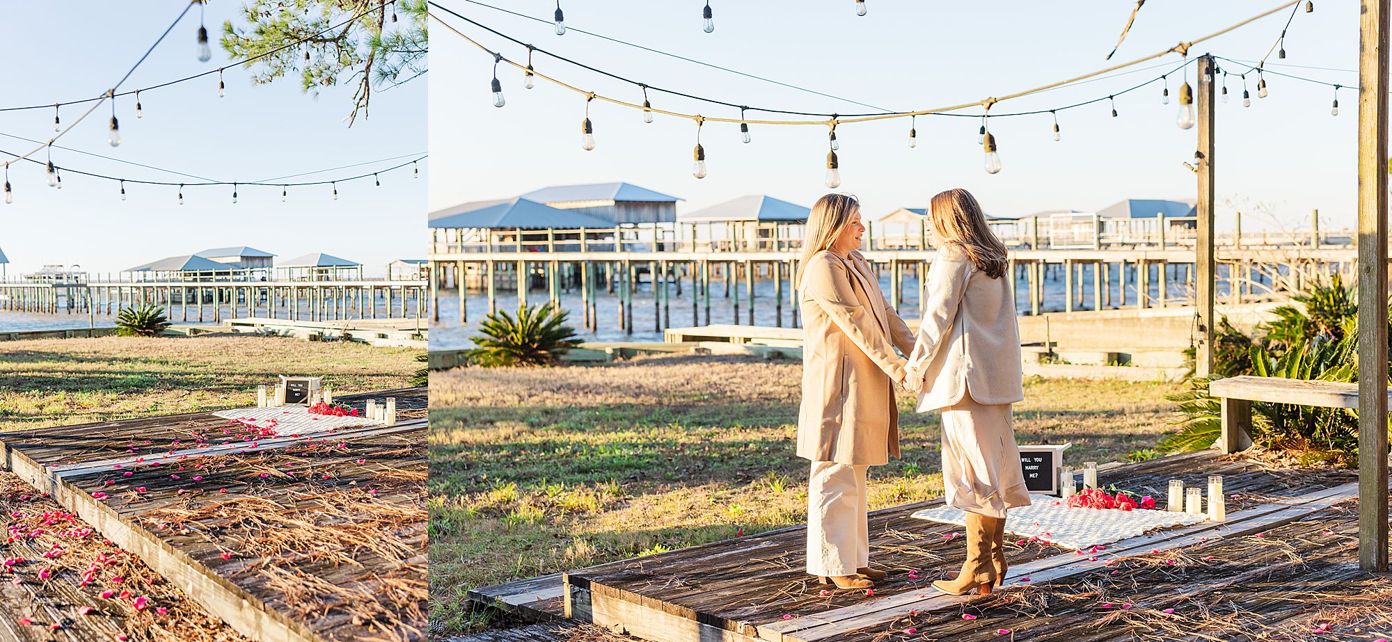 Proposal in Fairhope by water