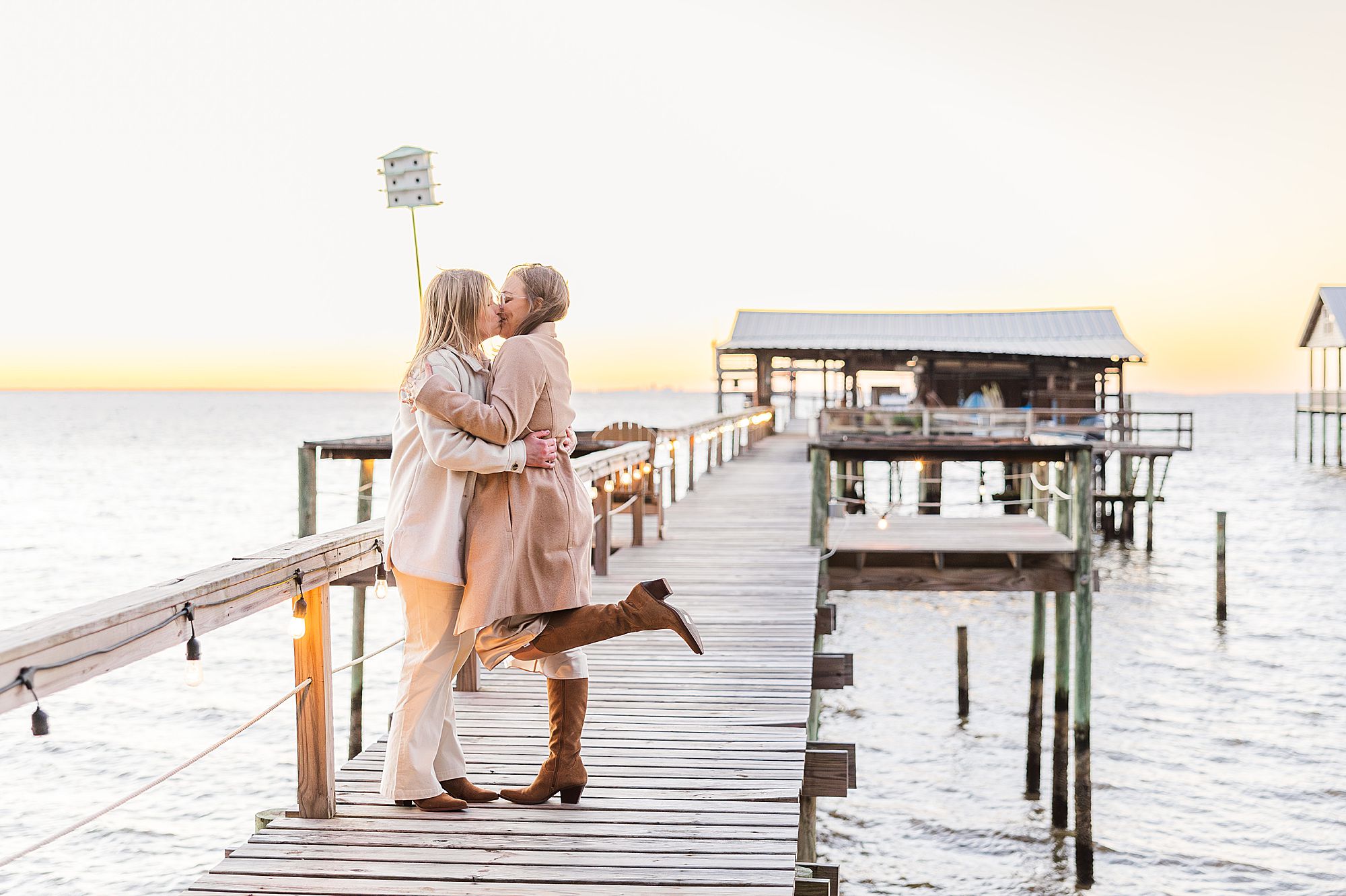 Sunset on Fairhope pier 