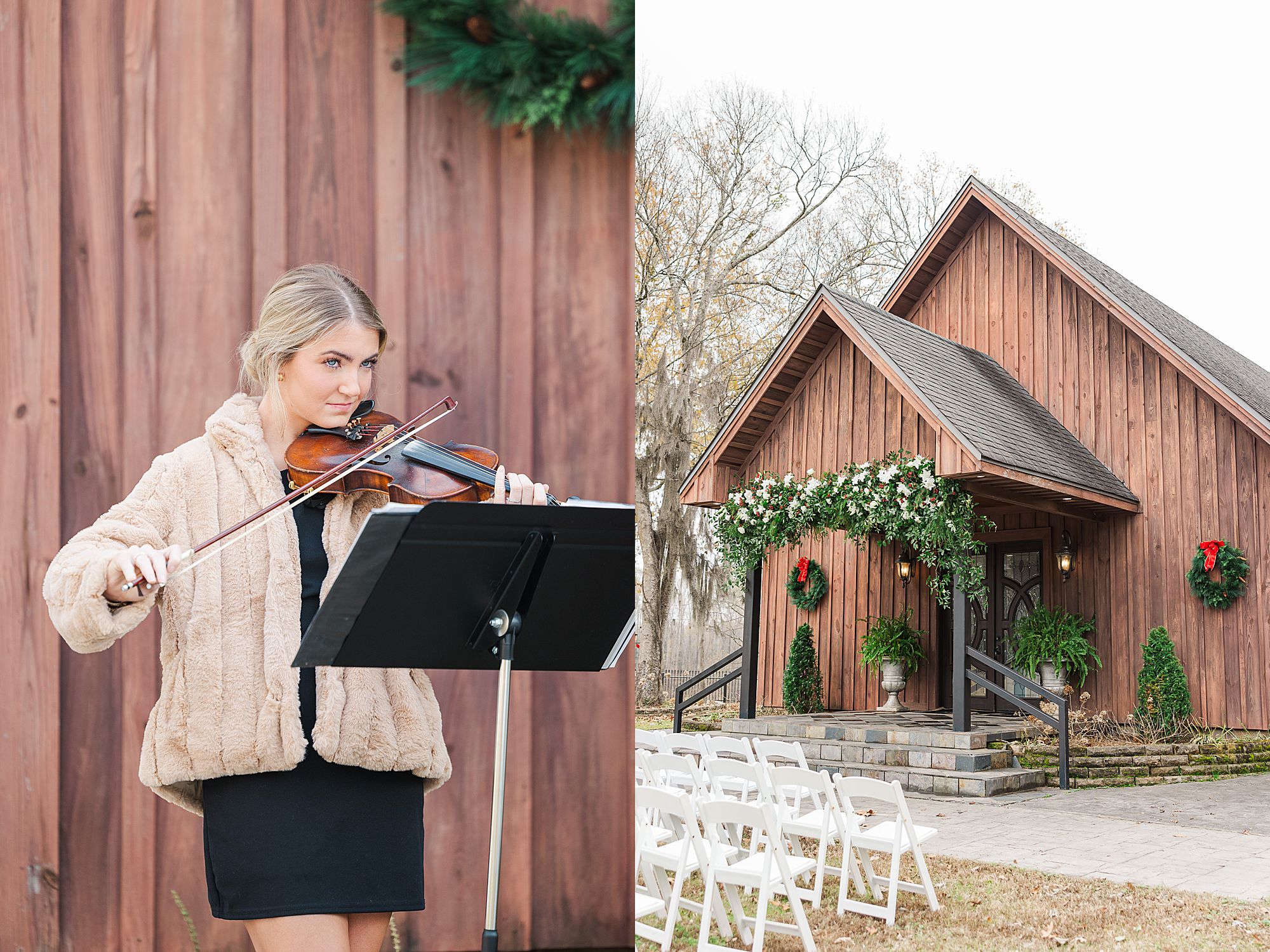 Rustic wedding chapel
