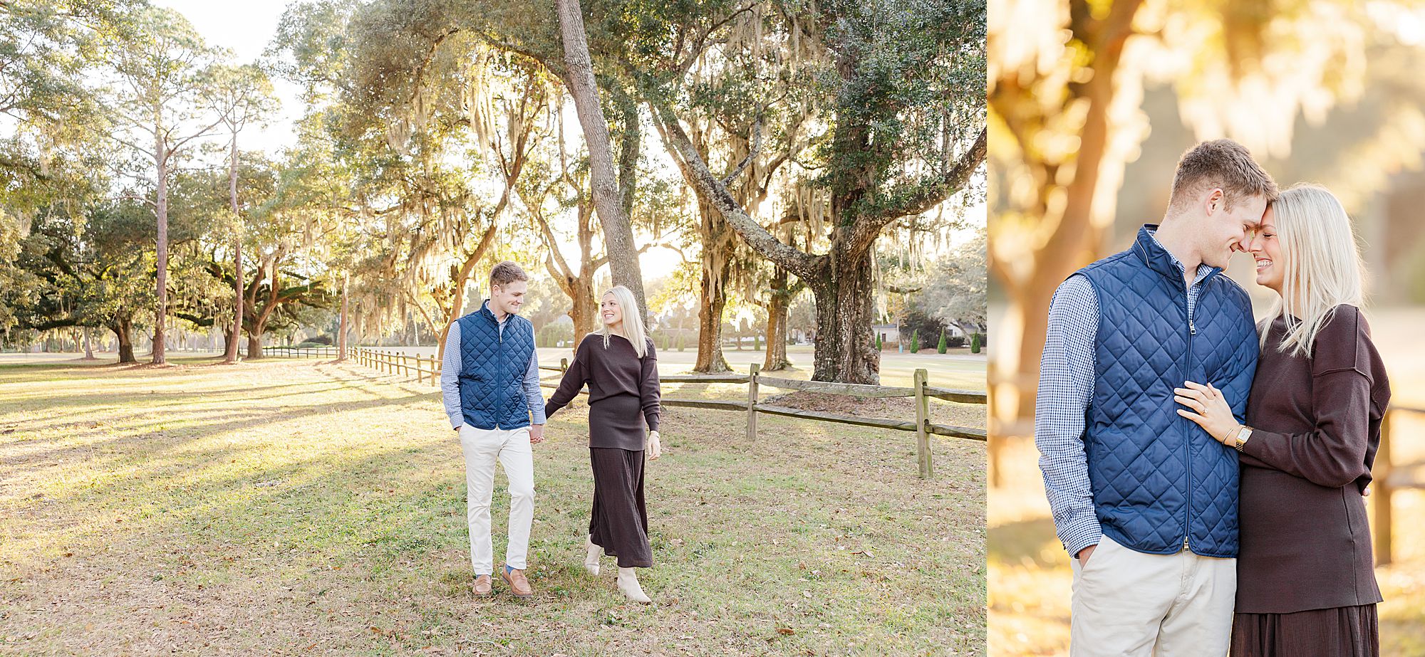 Golden hour engagement session 