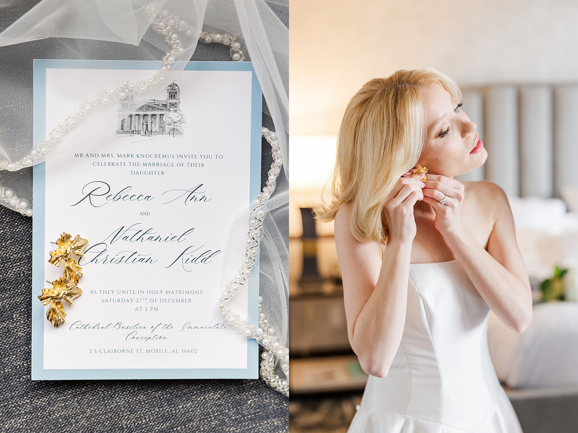 bride preparing for the wedding 