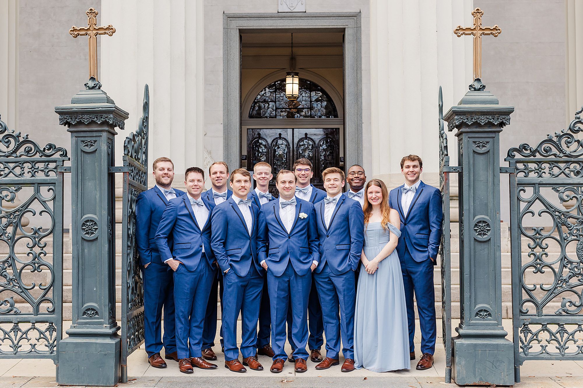 Groom with wedding party 