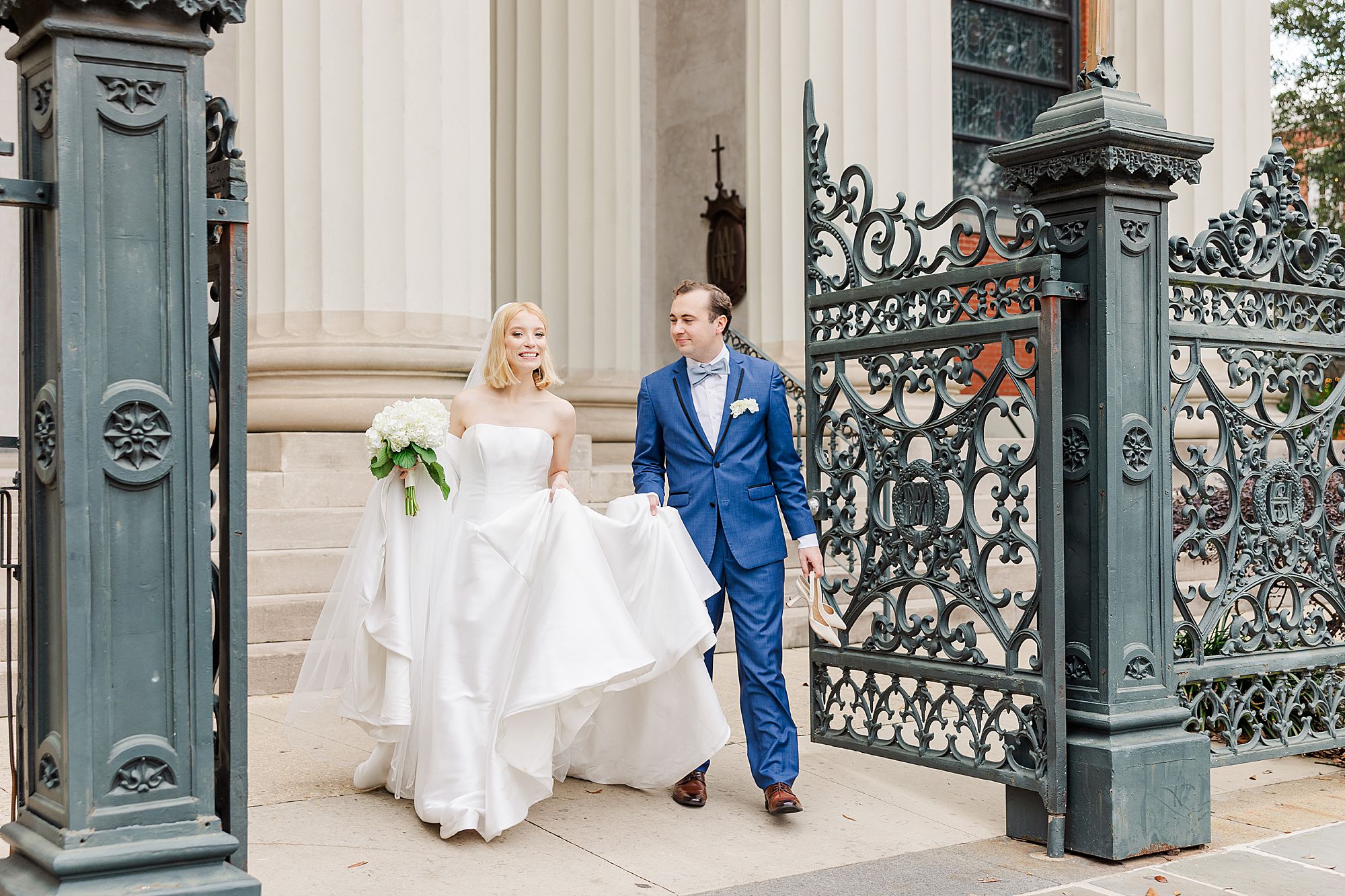 Bride and Groom after wedding 