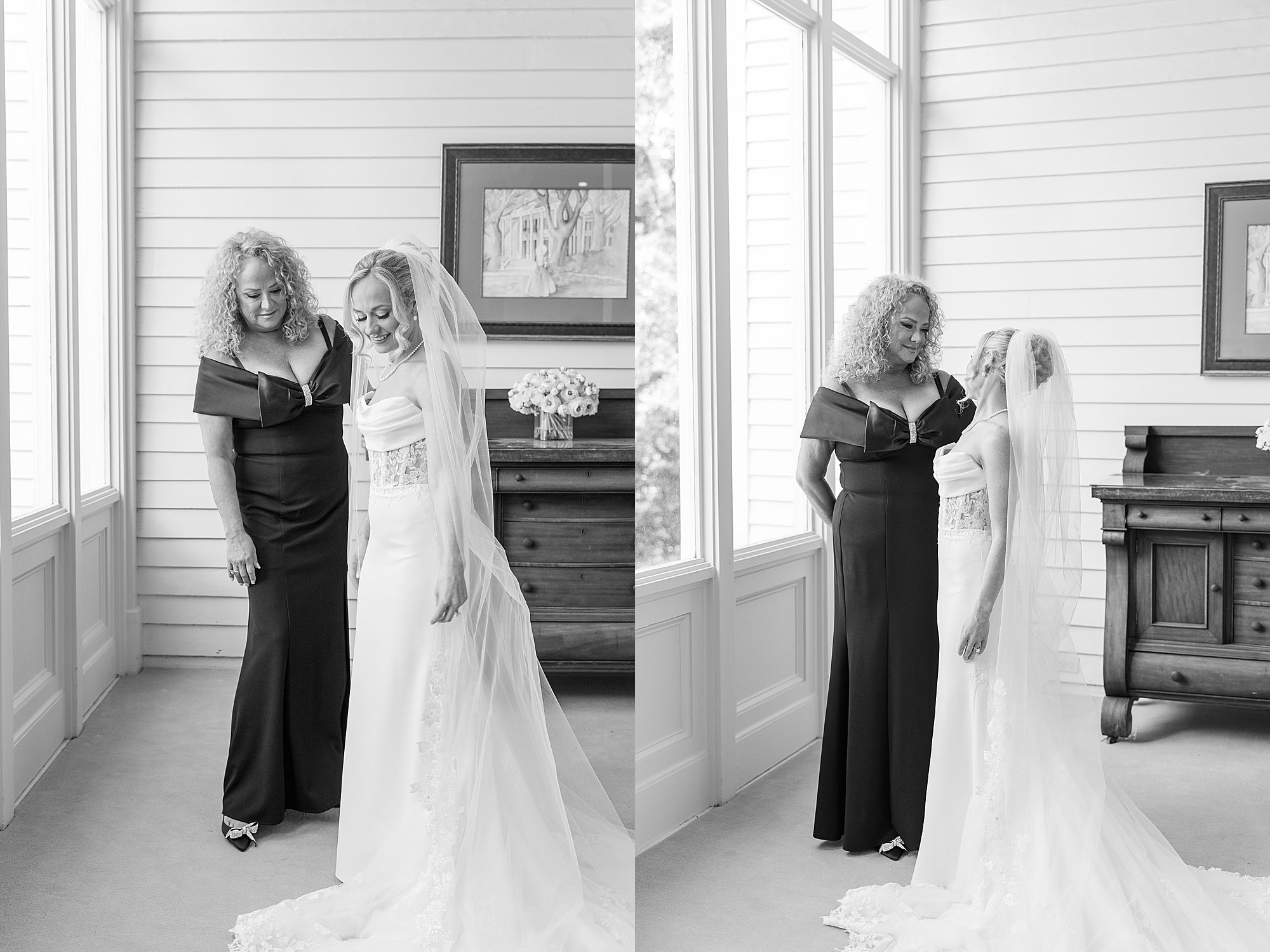 Getting ready for wedding