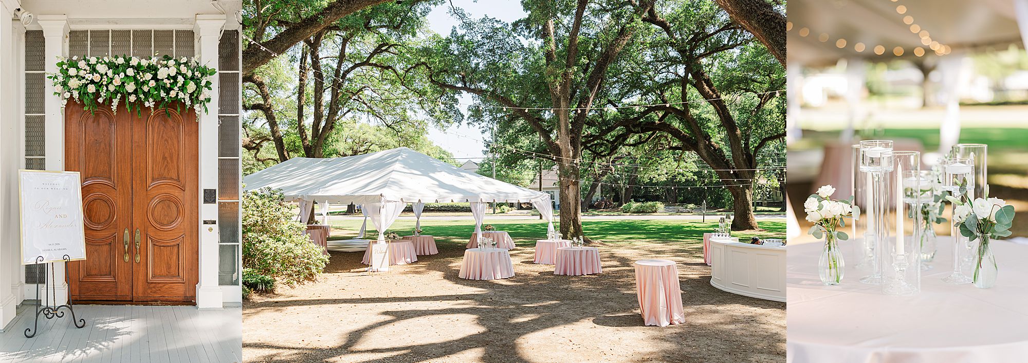 wedding reception tent