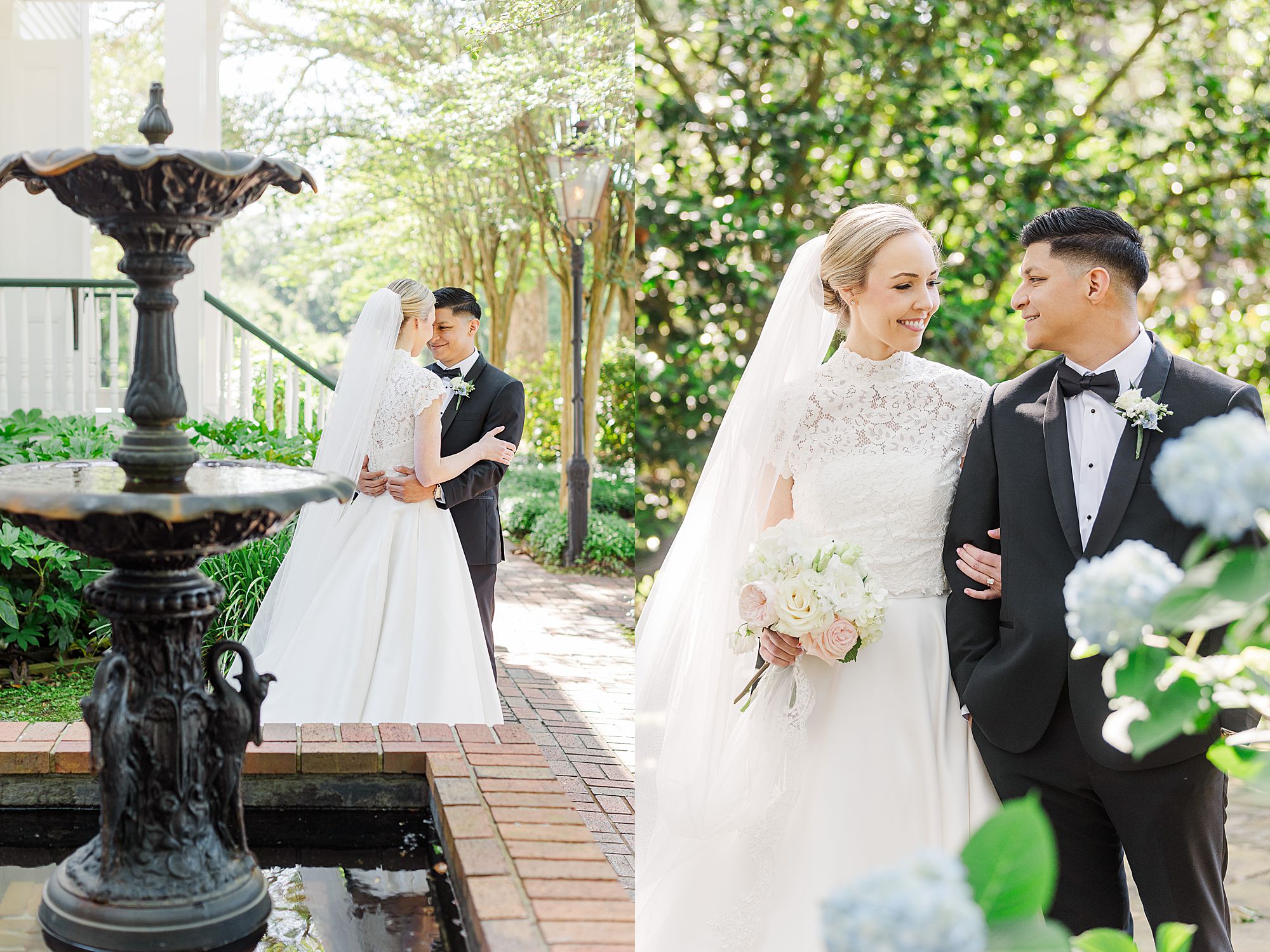 Creative wedding portraits 
