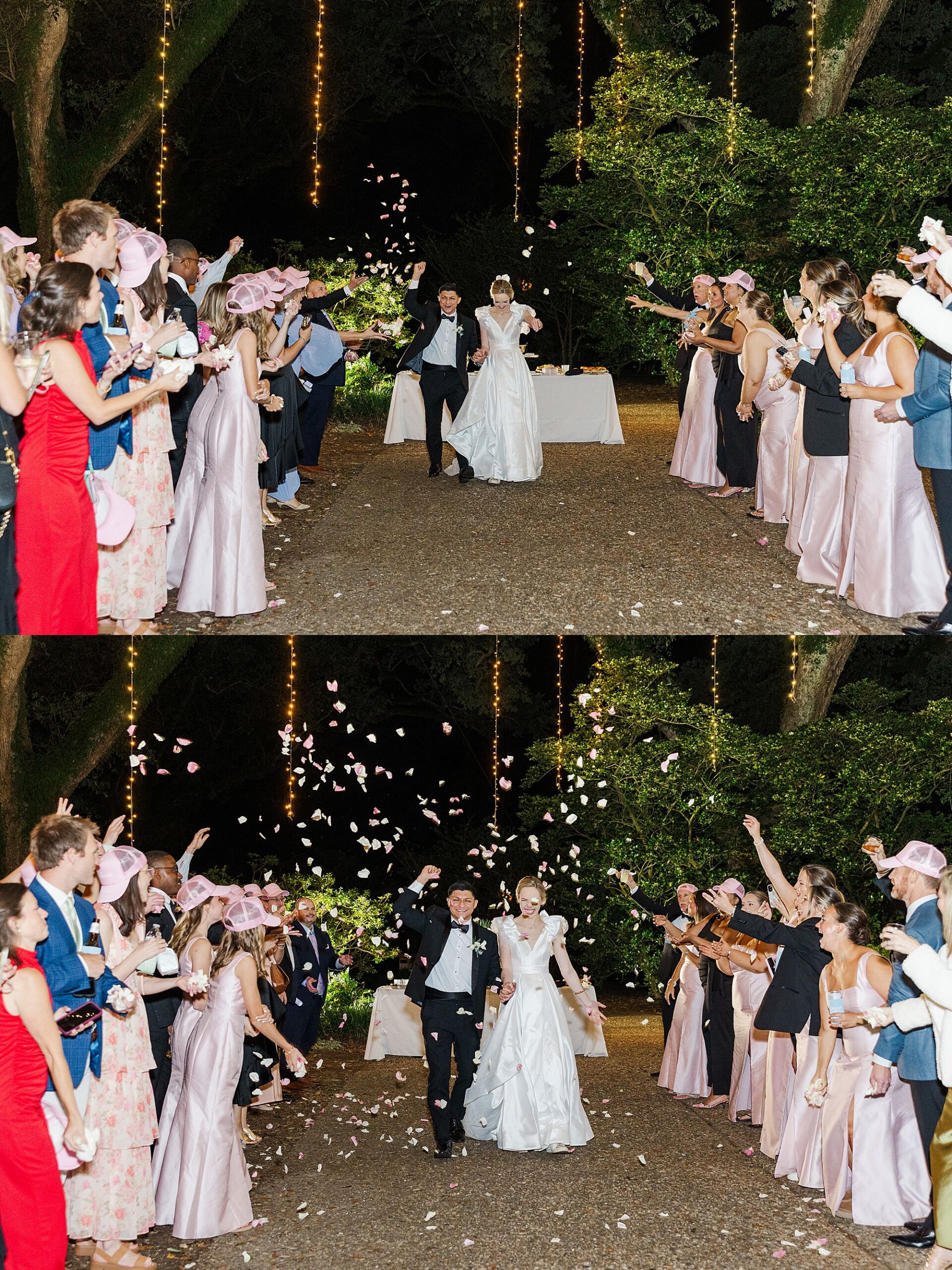 Rose petal send off