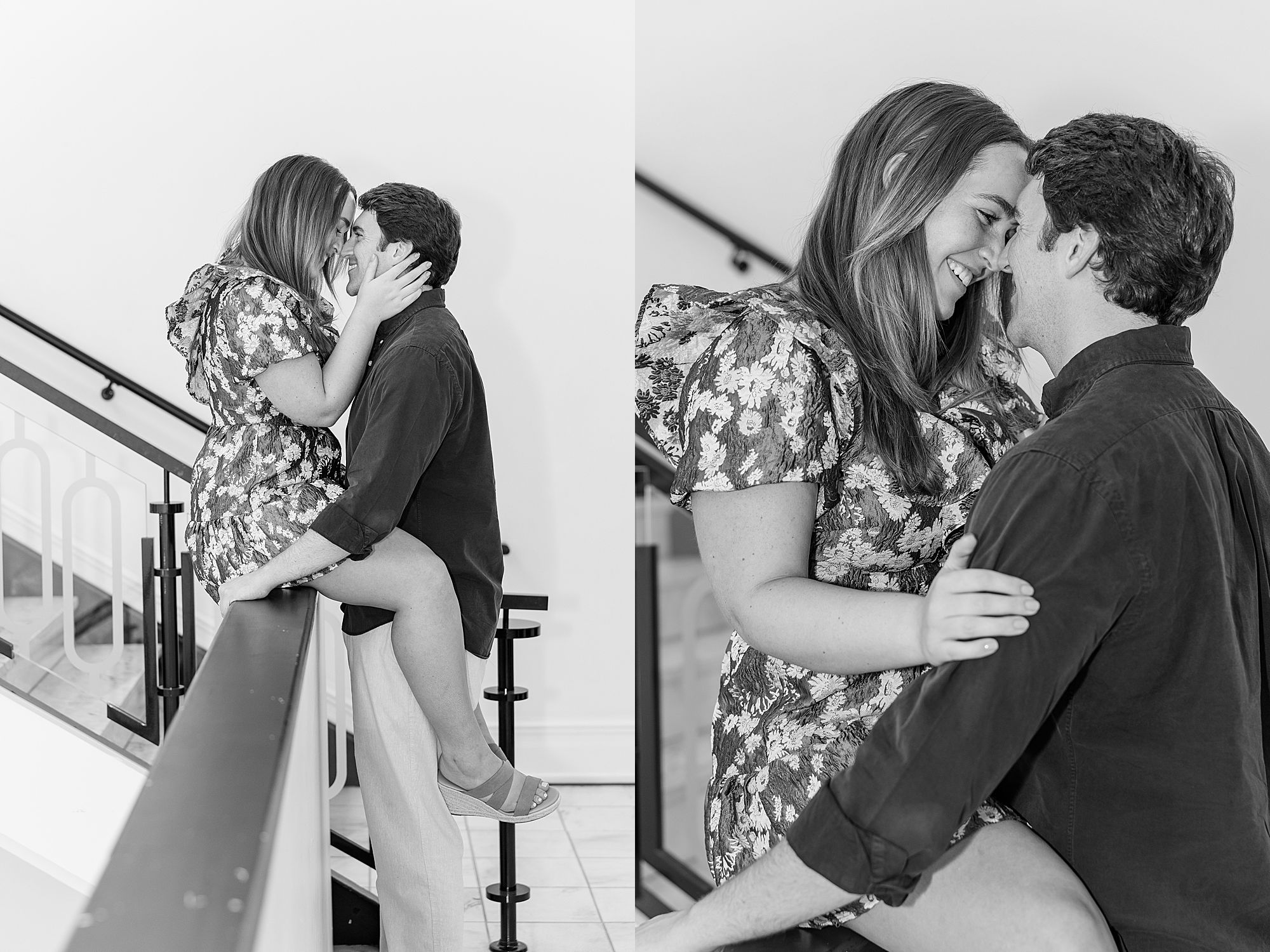 Black & White photos of couple 