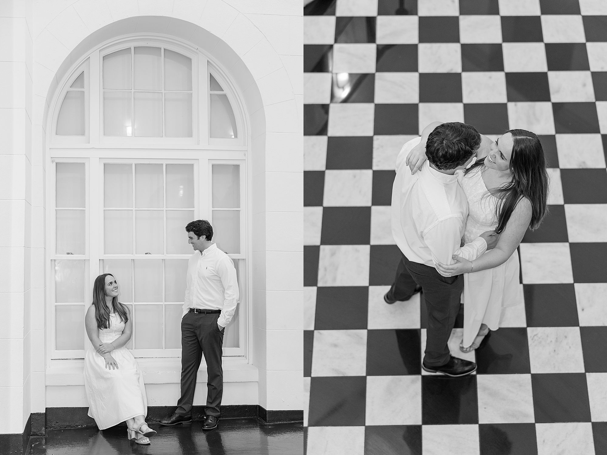 checkered dance floor 