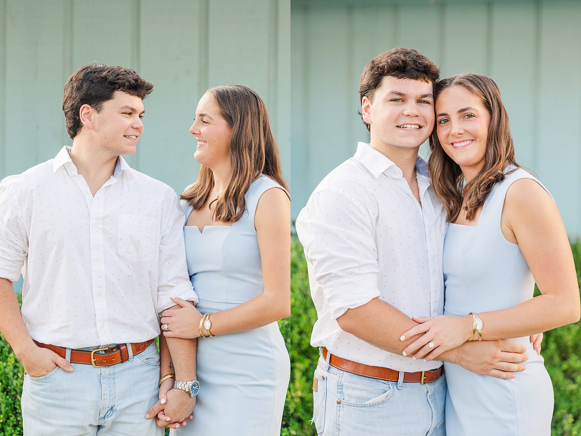Engaged couple