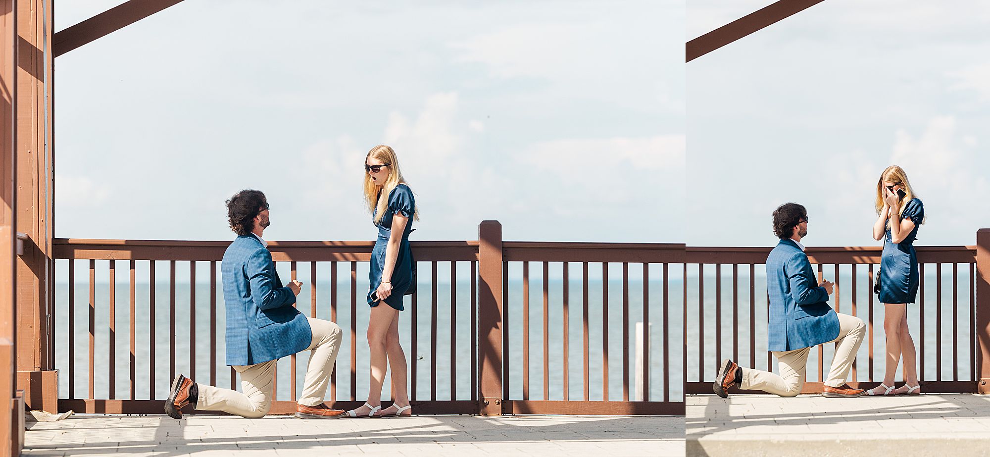 One knee proposing 