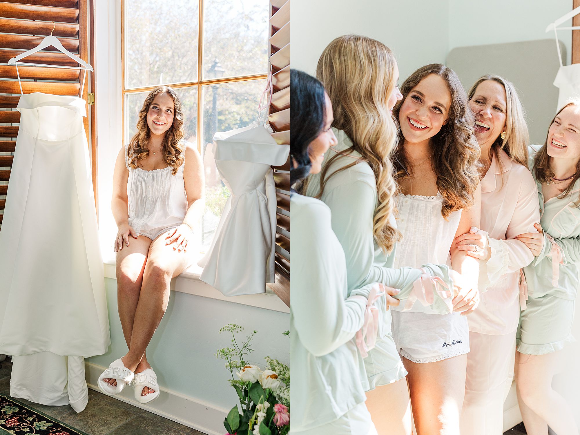 Bridesmaids in pjs