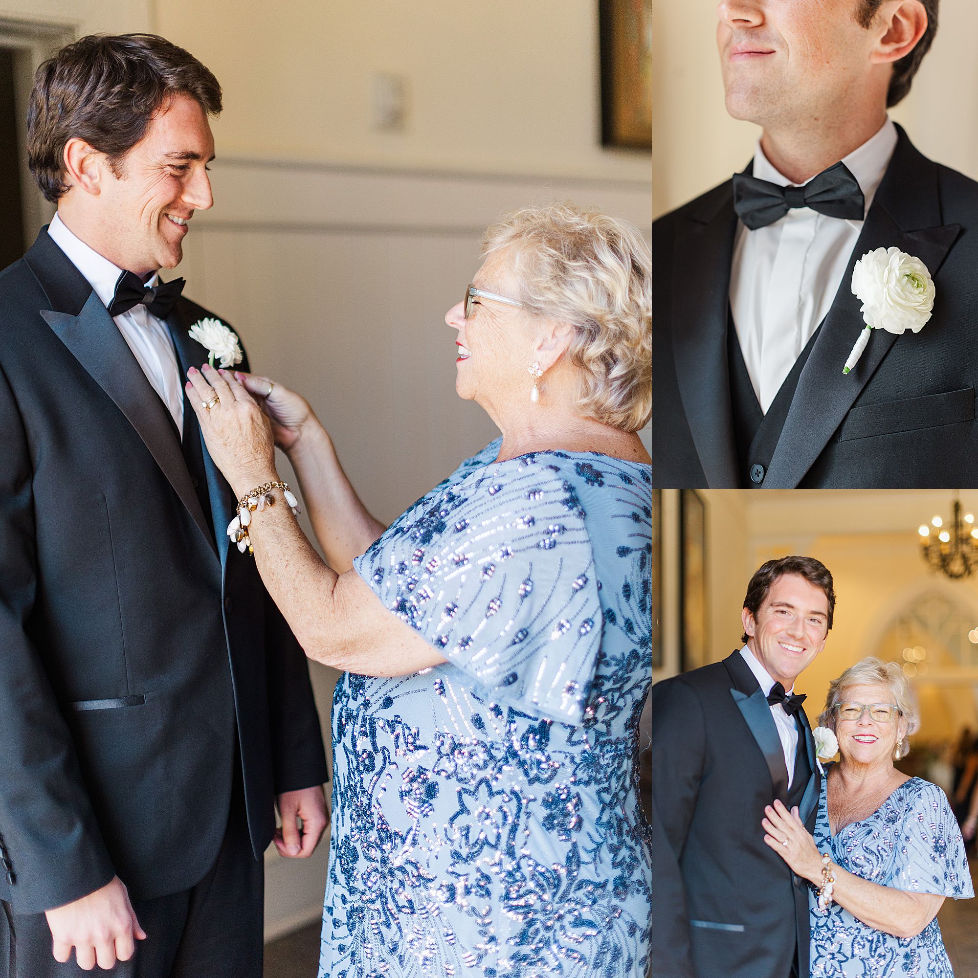 Groom and mother