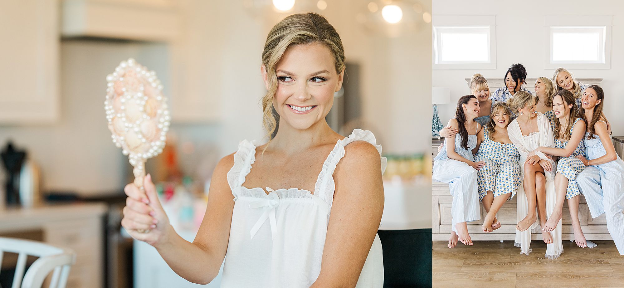 Bride getting ready