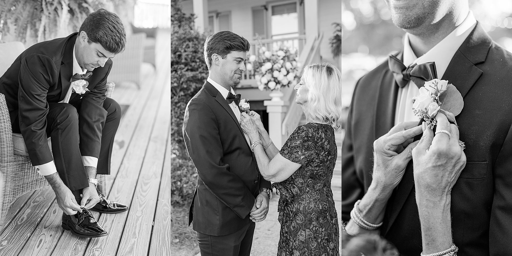 Groom and mom