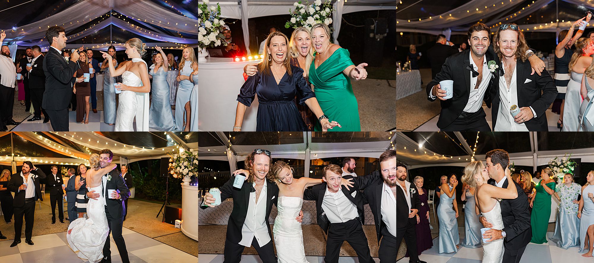 Fun dance floor photos